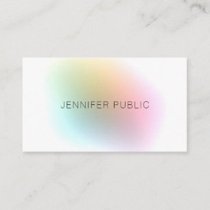 Carte De Visite Élégant moderne coloré Modèle professionnel