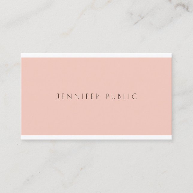 Carte De Visite Élégant Moderne Design Simple Professionnel Luxe (Devant)