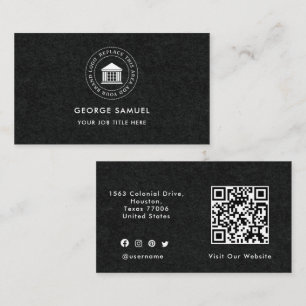 Carte De Visite Élégant Moderne Logo Personnalisé Minimaliste Simp