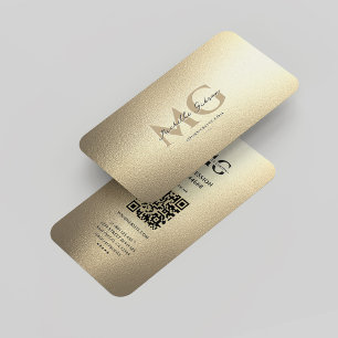 Carte De Visite Élégant Moderne Luxe Faux Gold Professional