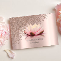 Élégant Moderne Luxueux Rose Gold Diamants Lotus