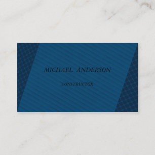Carte De Visite Élégant Moderne Masculin Bleu