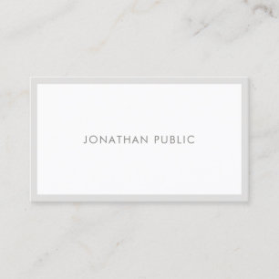 Carte De Visite Élégant Moderne Minimaliste Classe Simple