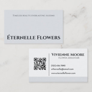 Carte De Visite Élégant Moderne minimaliste Florist Charme Simple