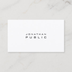 Carte De Visite Élégant Moderne Minimaliste Professionnel Simple É