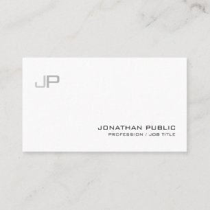 Carte De Visite Élégant Moderne Monogram Chic