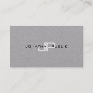 Carte De Visite Élégant Moderne Monogramme Simple Modèle Luxueux
