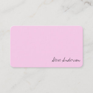 Carte De Visite Élégant moderne Professionnel Rosé clair