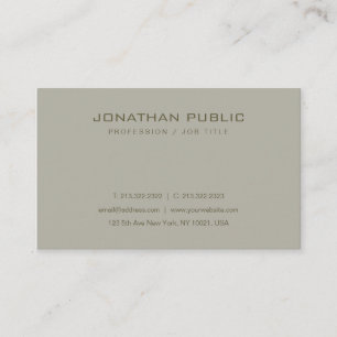 Carte De Visite Élégant Moderne Simple Design Modèle professionnel