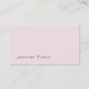 Carte De Visite Élégant moderne simple gracieux violet rose plaine