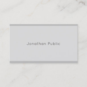 Carte De Visite Élégant Moderne Simple Gris Haut de Gamme