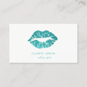 Carte De Visite Elégant Moderne, Simple, Lèvres de Glitterie, Arti