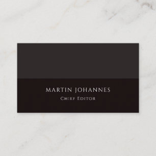 Carte De Visite Élégant Moderne Simple Style Gris Noir Minimaliste