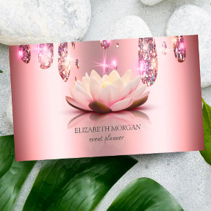 Carte De Visite Élégant Moderne Style Lotus, Goutte
