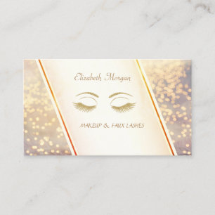 Carte De Visite Élégant Moderne tendance, Bokeh, Lashes