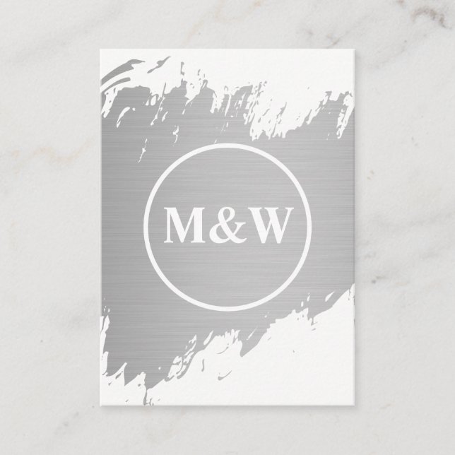 Carte De Visite Élégant Monogram Professional (Devant)