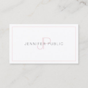 Carte De Visite Élégant Monogram Professional Modèle tendance
