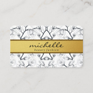 Carte De Visite Élégant Motif de fleurs