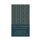 Elégant motif floral Lucile Carreaux Profond Vert