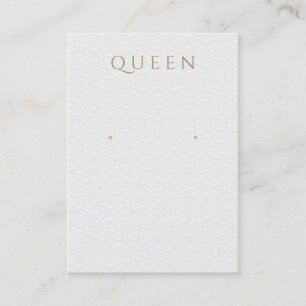 Carte De Visite Élégant Motif subtil Elevage Bijoux