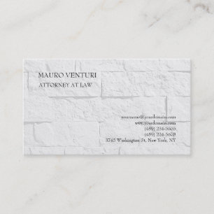 Carte De Visite Élégant Mur de brique Plain professionnel minimali