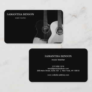 Carte De Visite Élégant musicien