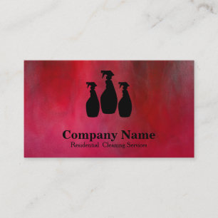 Carte De Visite Élégant nettoyage Parties scintillant Bokeh