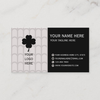 Carte De Visite Elegant Neutral Pattern Business Card