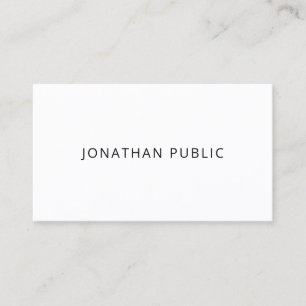 Carte De Visite Élégant noir et blanc minimaliste moderne Modèle