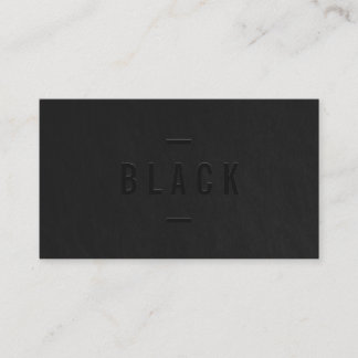 Carte De Visite Élégant noir et blanc professionnel moderne simple