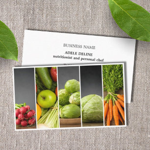 Carte De Visite Élégant nutritionniste moderne Chef personnel