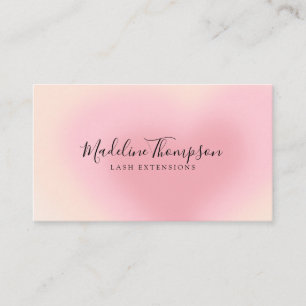Carte De Visite Élégant Ombre Coeur rose esthétique