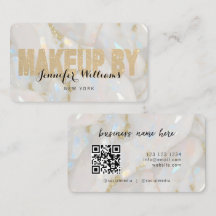 Élégant Opal Pierre personnalisée QR Code maquilla