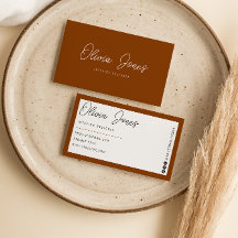 Élégant Orange Terracotta Branding Moderne tendanc
