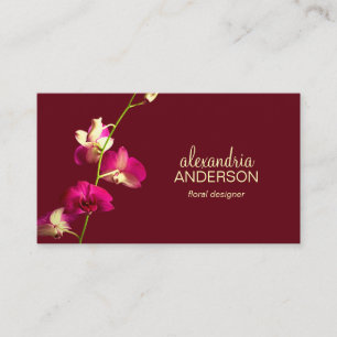 Carte De Visite Elégant orchidée