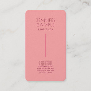 Carte De Visite Élégant papier perle Premium arrondi Luxueux