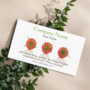 Carte de visite Elegant Photo Garden Tomato