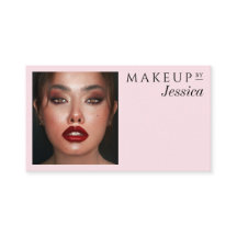 Elegant Photo Typography Blush Pink QR Code Makeup