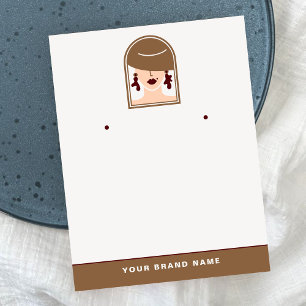 Carte De Visite Élégant Porte minimal pour bijoux design Script