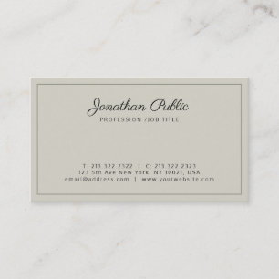 Carte De Visite Elégant Premium Silk Finish Professional de luxe
