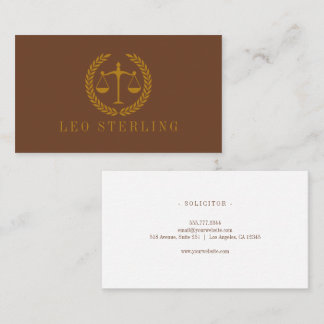Carte De Visite Elegant Professional Simple Minimalist Lawyer 