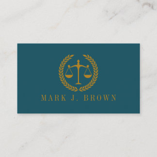 Carte De Visite Elegant Professional Simple Minimalist Lawyer 