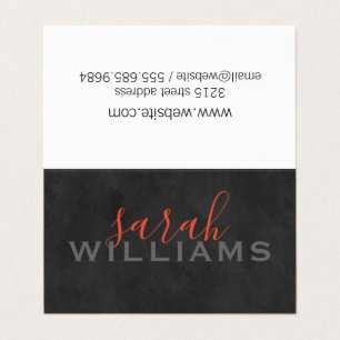 Carte De Visite Elégant professionnel cursif / gris