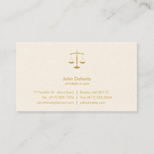 Carte De Visite Élégant professionnel de l'AVOCAT  