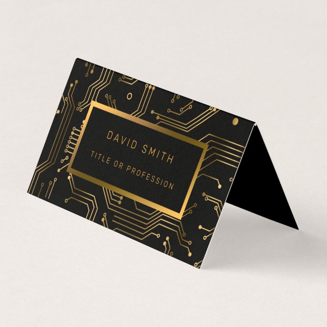 Carte De Visite Élégant professionnel de luxe (Devant)
