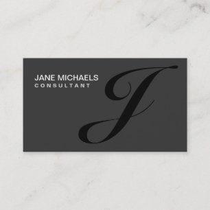 Carte De Visite Élégant professionnel de monogramme de couturier