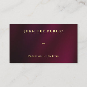 Carte De Visite Elegant professionnel Gold Text Luxury Premium Sil