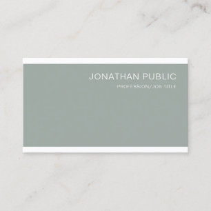 Carte De Visite Élégant professionnel Green Clean Design Luxe