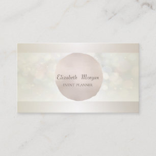 Carte De Visite Élégant professionnel moderne Bokeh Cool