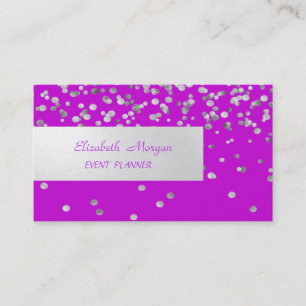 Carte De Visite Élégant Professionnel, Moderne, Confettis